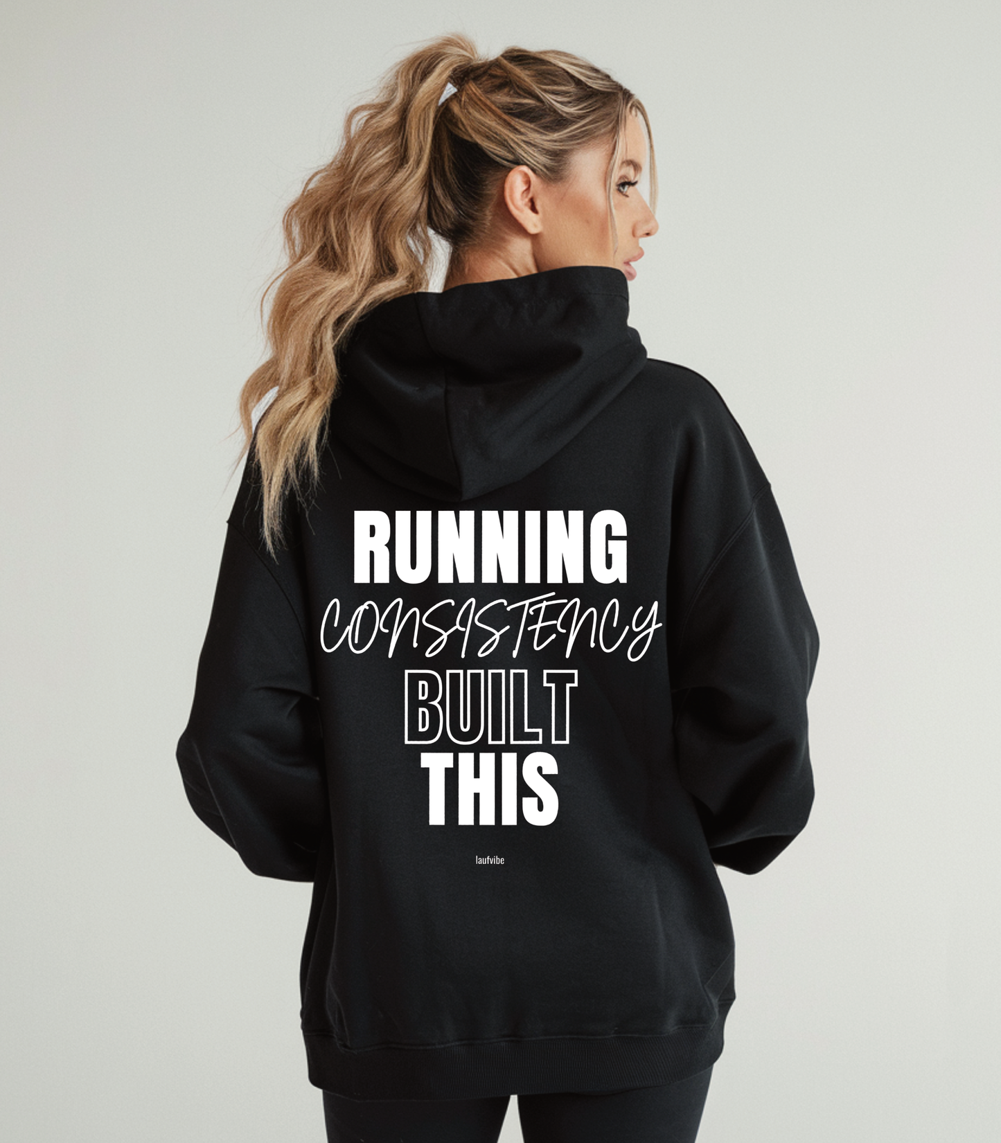 RUNNING BUILT THIS - Oversized Hoodie