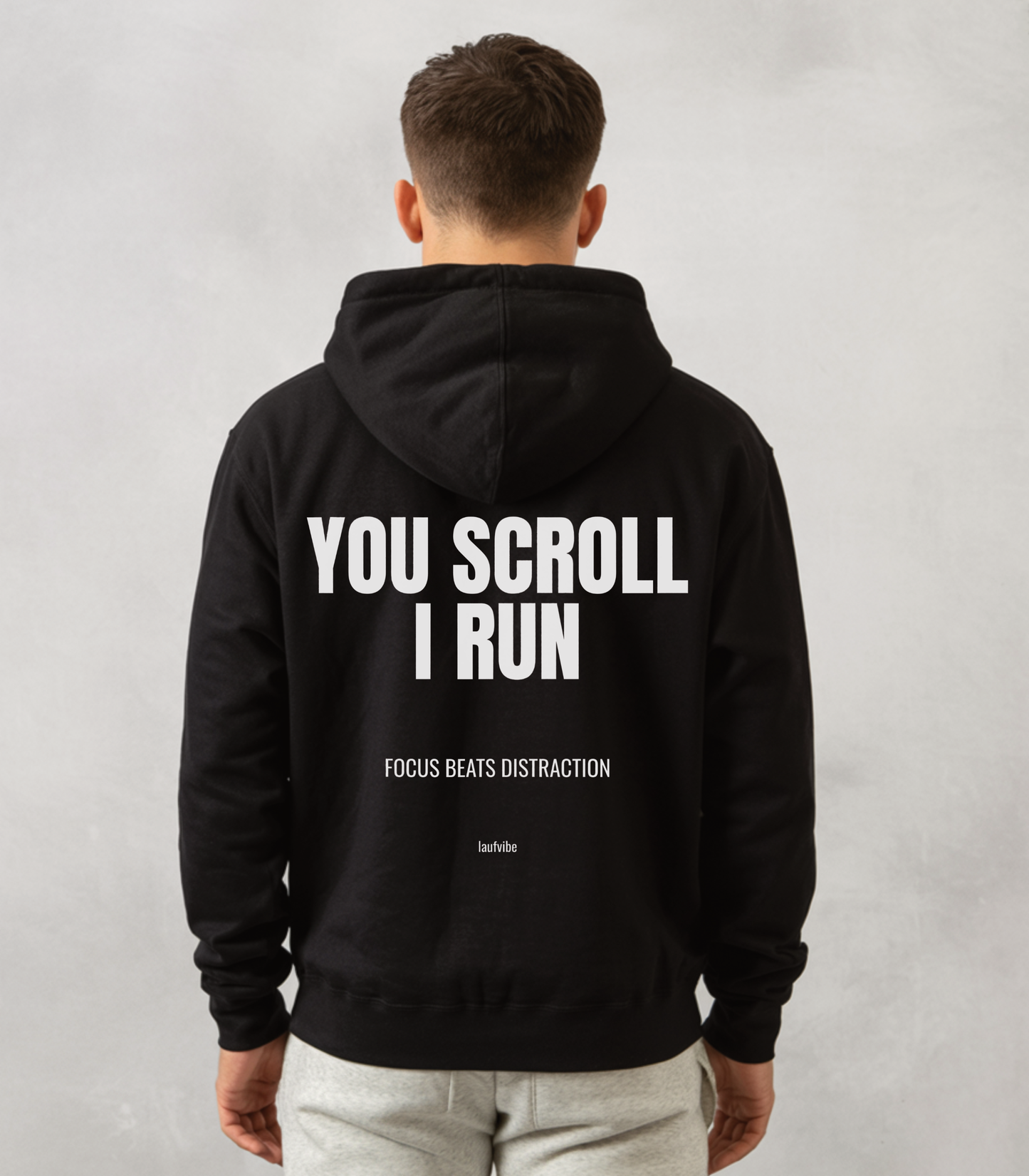YOU SCROLL I RUN - Oversized Hoodie